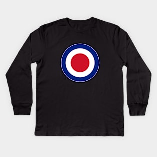 Red white and blue roundel Kids Long Sleeve T-Shirt